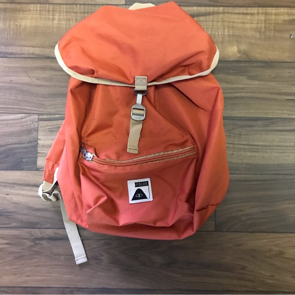 Poler Backpack Orange 17”x14”